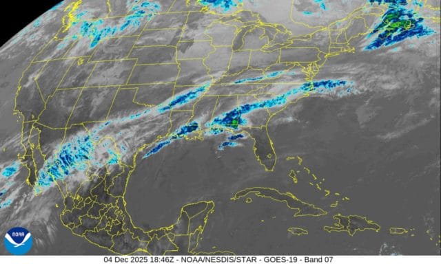 Nuevo frente frío podría dejar lluvias, vientos fuertes y actividad eléctrica en Yucatán