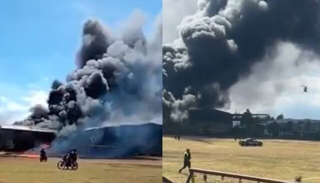 Avioneta se desploma cerca del Aeropuerto de Toluca; confirman siete personas sin vida