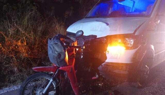 Motociclista muere tras fatal choque en la vía Cacalchén–Euan