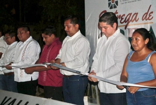 Se entrega calle rehabilitada en la comisaría de Kanxoc