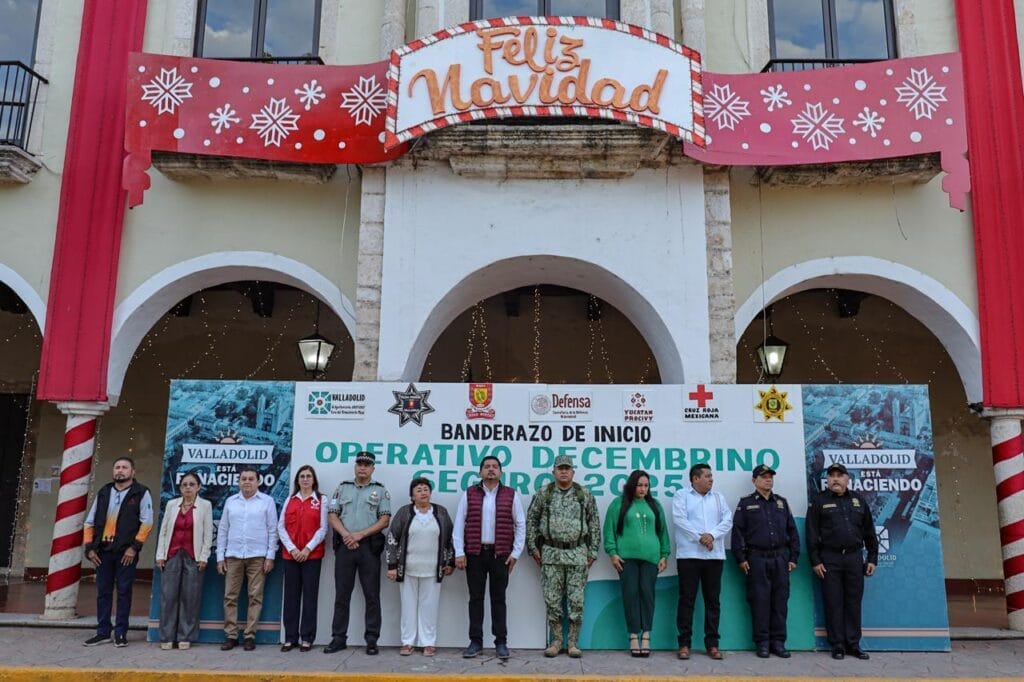 Inicia el Operativo Decembrino Seguro 2025 para proteger a familias y visitantes en Valladolid