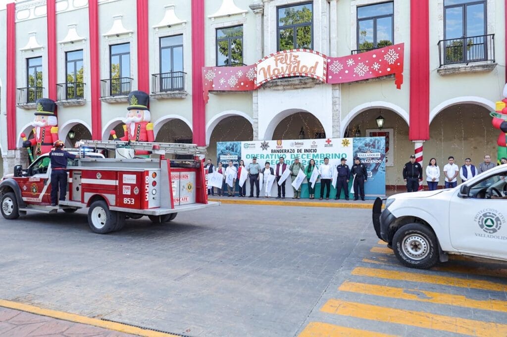 Inicia el Operativo Decembrino Seguro 2025 para proteger a familias y visitantes en Valladolid