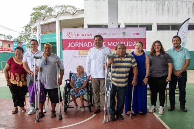 Más de 200 personas del oriente de Yucatán, entre ellos Valladolid, reciben apoyos de movilidad del DIF Estatal y la Beneficencia Pública