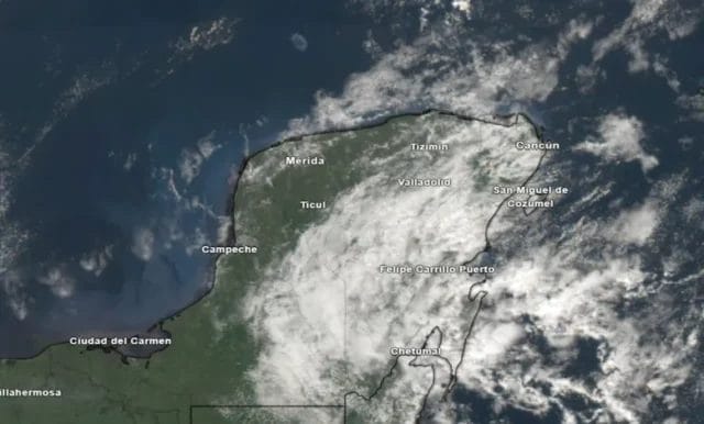 En las próximas horas el frente frío “Pich” alcanzará la península de Yucatán, provocando evento de “norte” y lluvias moderadas