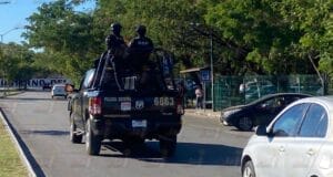 Refuerzan vigilancia en el Centro de Justicia Oral por audiencia de presuntos responsables del triple homicidio en Dzilam González