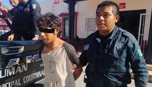 Detienen en Umán a presunto asaltante de chofer de plataforma y minisúper
