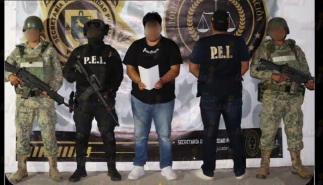 Detienen a presunto implicado en triple homicidio ocurrido en Dzilam González