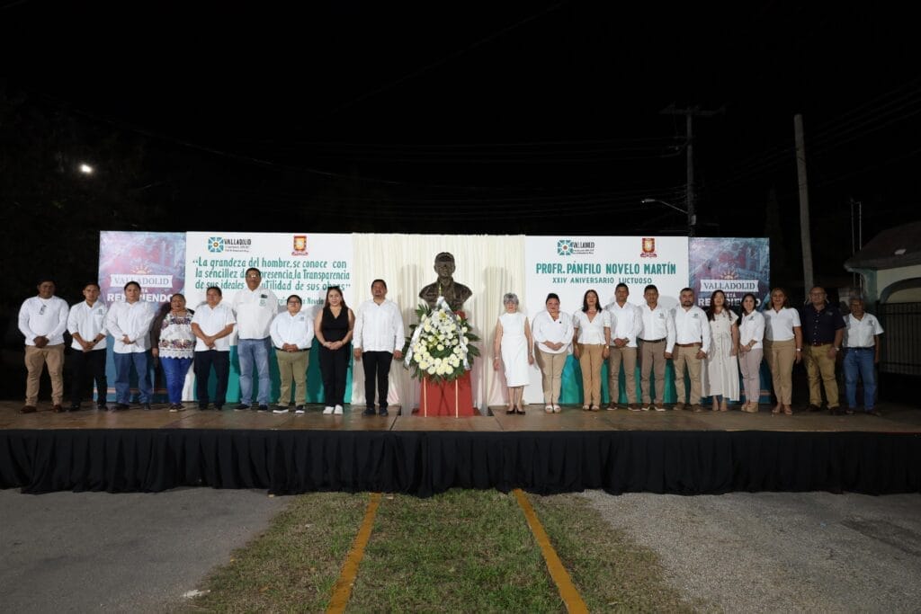 Se conmemora el 24° Aniversario Luctuoso del Profr. Pánfilo Novelo Martín