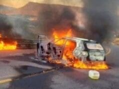 Reportan ataque a convoy de Nodal y Ángela Aguilar en Zacatecas