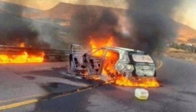 Reportan ataque a convoy de Nodal y Ángela Aguilar en Zacatecas