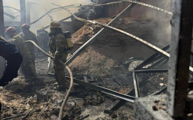 explosión de pirotecnia Caucel Pueblo