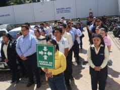 Realizan simulacro de incendio en Coppel Tizimín