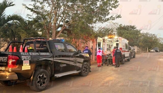 Mujer embarazada de ocho meses es hospitalizada tras caída en su casa en Tizimín