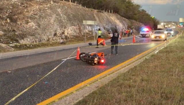 Joven muere al derrapar en motocicleta sobre el periférico Pablo García y Montilla