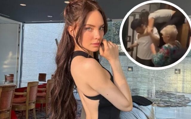 Belinda atrapada en un elevador