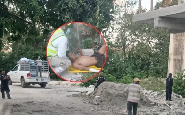 Ladrón cae de 7 metros robar un tinaco