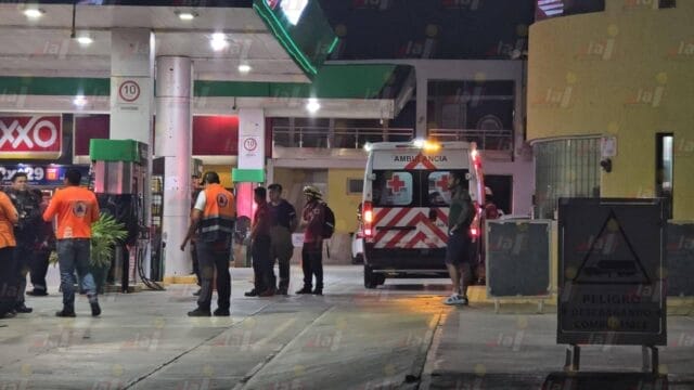 trabajador resulta con quemaduras en gasolinera Campeche